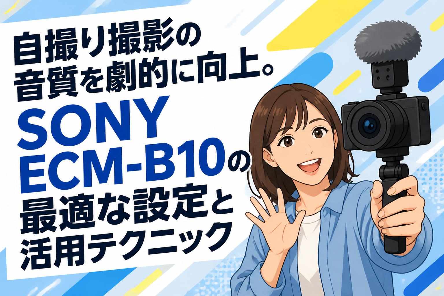 自撮り撮影の音質を劇的に向上。SONY ECM-B10の最適な設定と活用テクニック