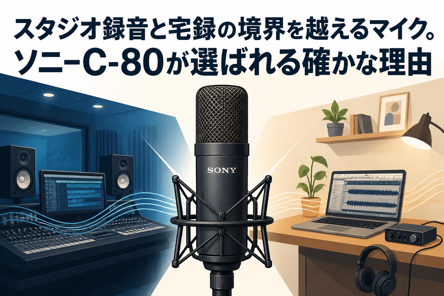 スタジオ録音と宅録の境界を越えるマイク。ソニーC-80が選ばれる確かな理由