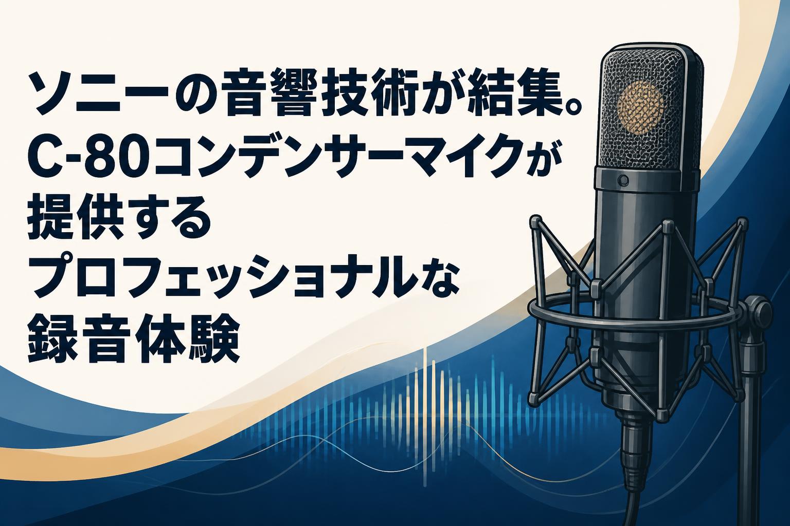 ソニーの音響技術が結集。C-80コンデンサーマイクが提供するプロフェッショナルな録音体験