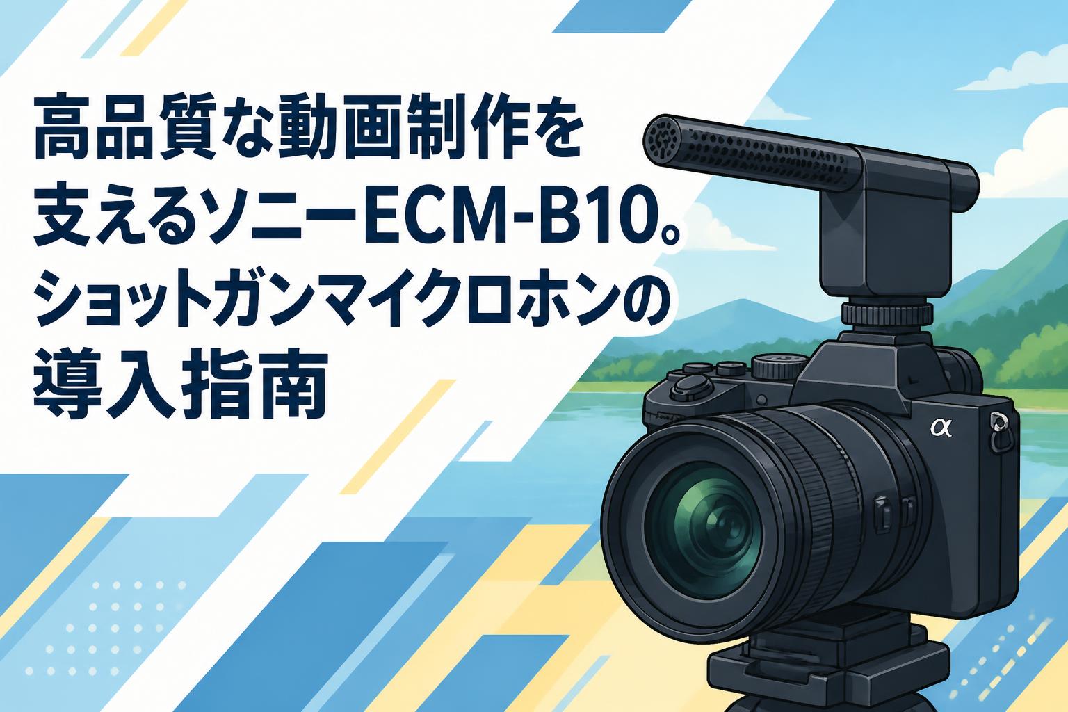 高品質な動画制作を支えるソニーECM-B10。ショットガンマイクロホンの導入指南
