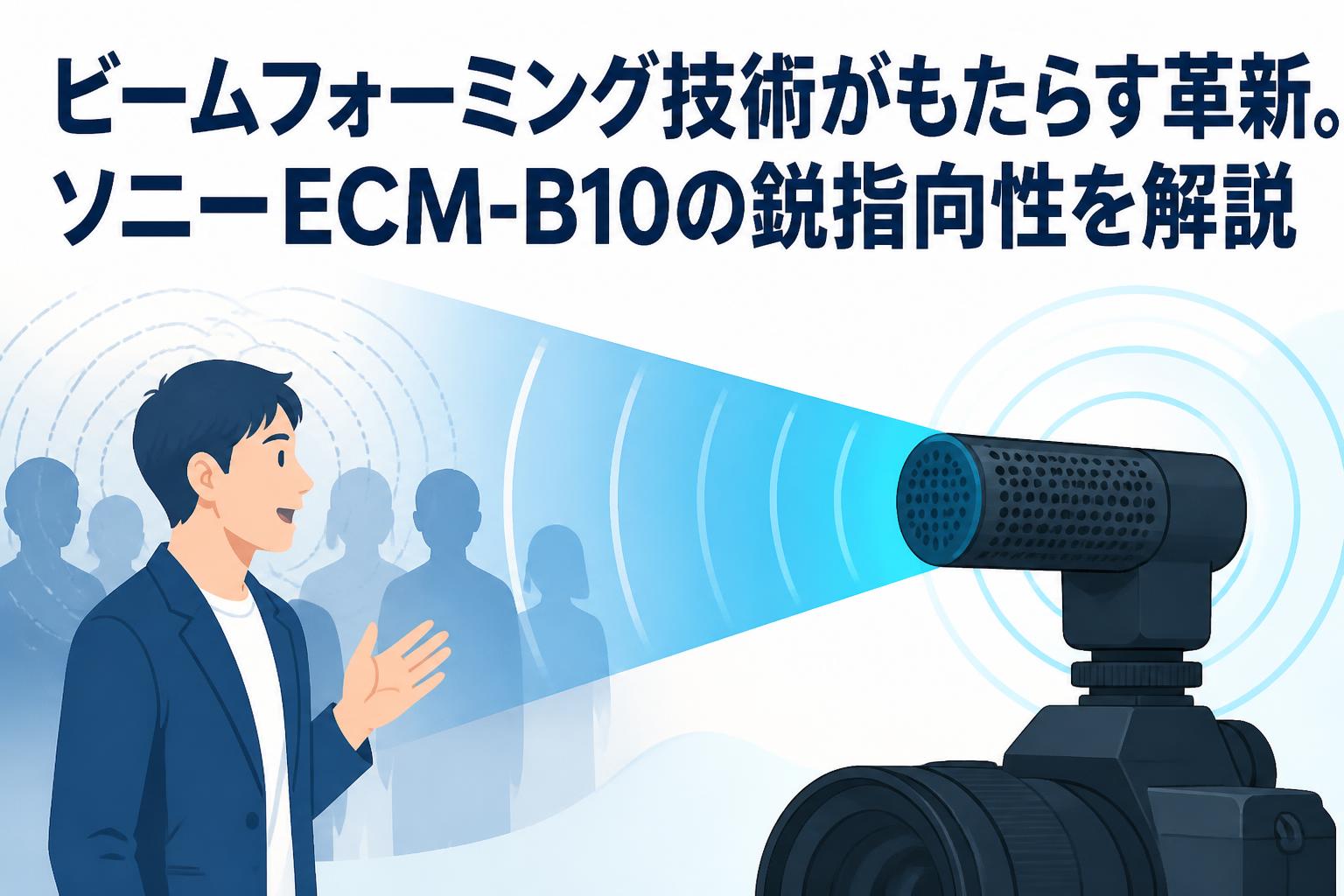 ビームフォーミング技術がもたらす革新。ソニーECM-B10の鋭指向性を解説
