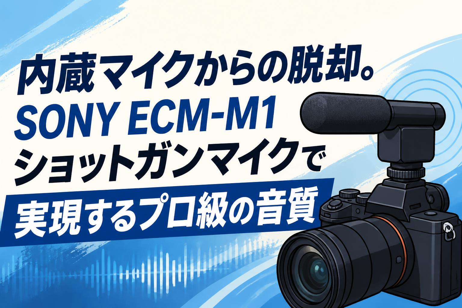 内蔵マイクからの脱却。SONY ECM-M1ショットガンマイクで実現するプロ級の音質