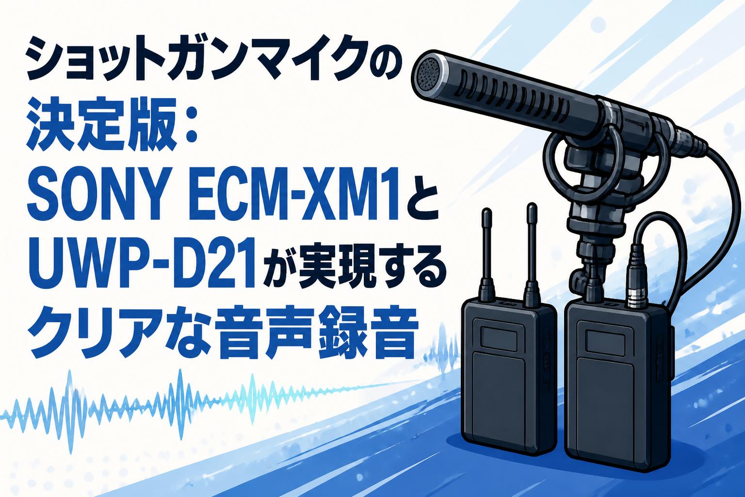 ショットガンマイクの決定版：SONY ECM-XM1とUWP-D21が実現するクリアな音声録音