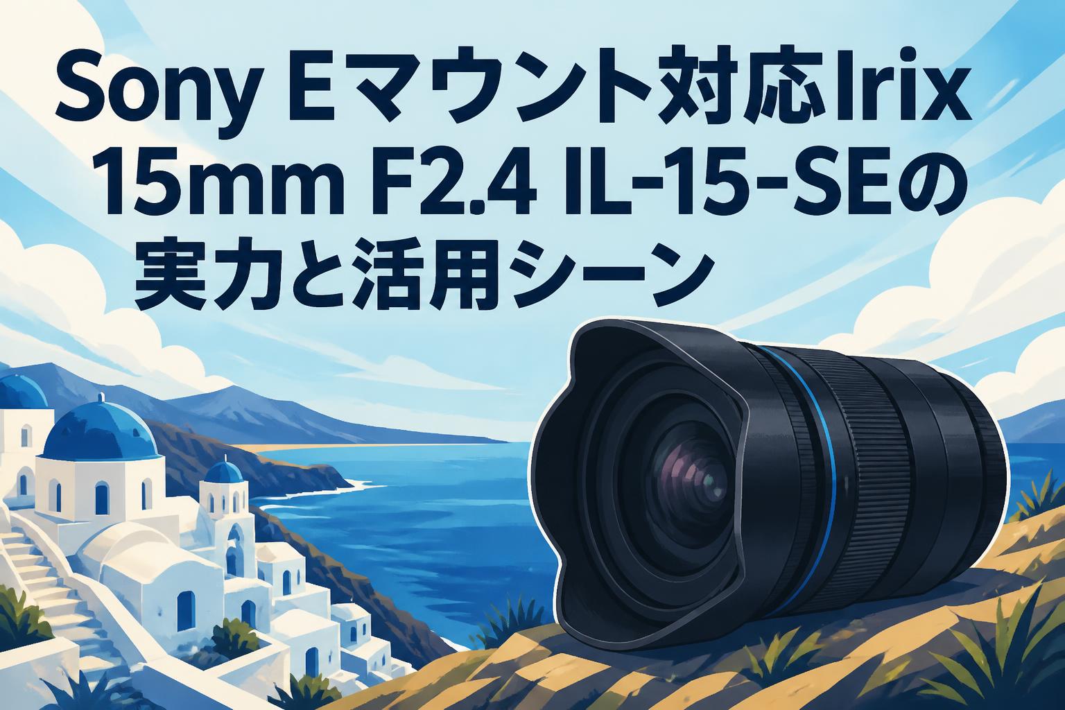 Sony Eマウント対応Irix 15mm F2.4 IL-15-SEの実力と活用シーン