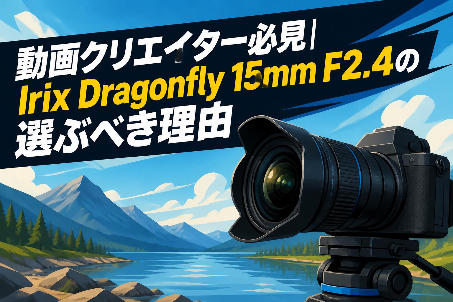 動画クリエイター必見|Irix Dragonfly 15mm F2.4の選ぶべき理由