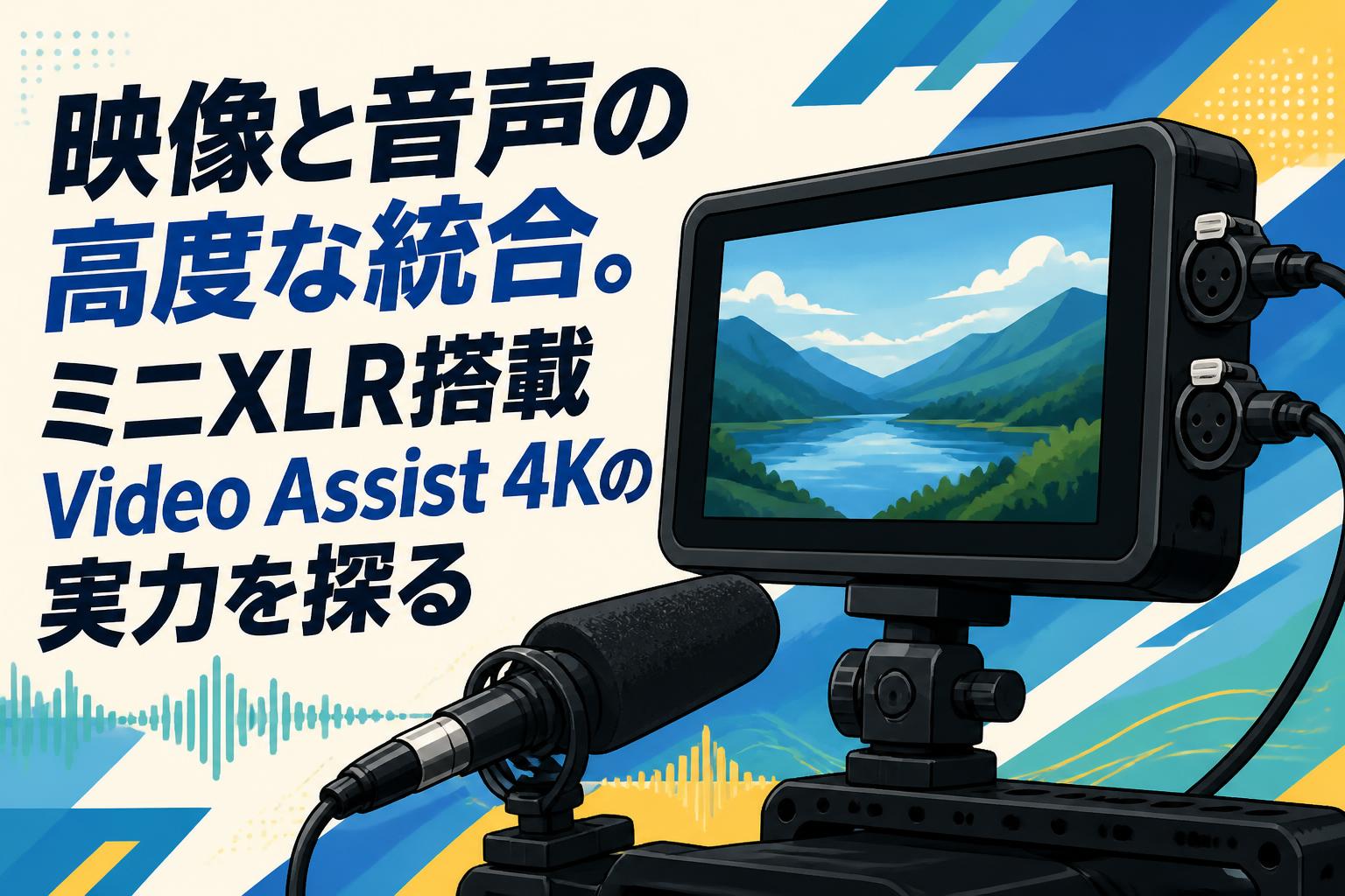 映像と音声の高度な統合。ミニXLR搭載Video Assist 4Kの実力を探る