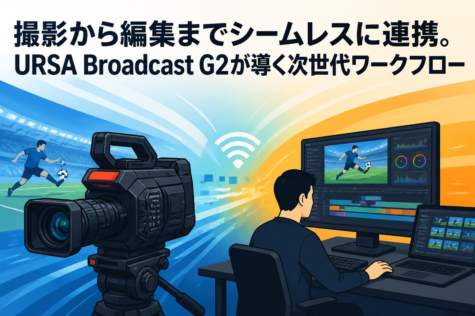 撮影から編集までシームレスに連携。URSA Broadcast G2が導く次世代ワークフロー