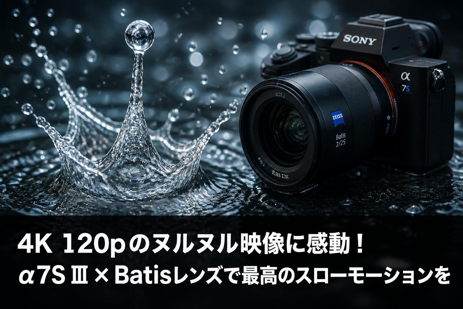 4K 120pのヌルヌル映像に感動！α7S Ⅲ×Batisレンズで最高のスローモーションを