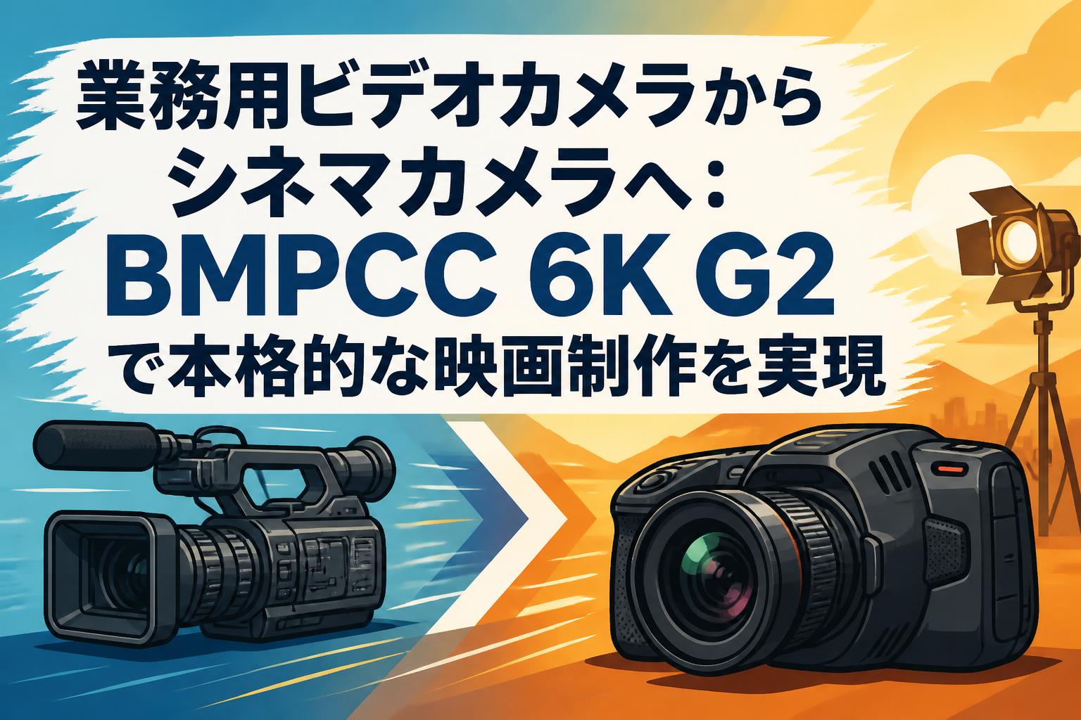 業務用ビデオカメラからシネマカメラへ：BMPCC 6K G2で本格的な映画制作を実現