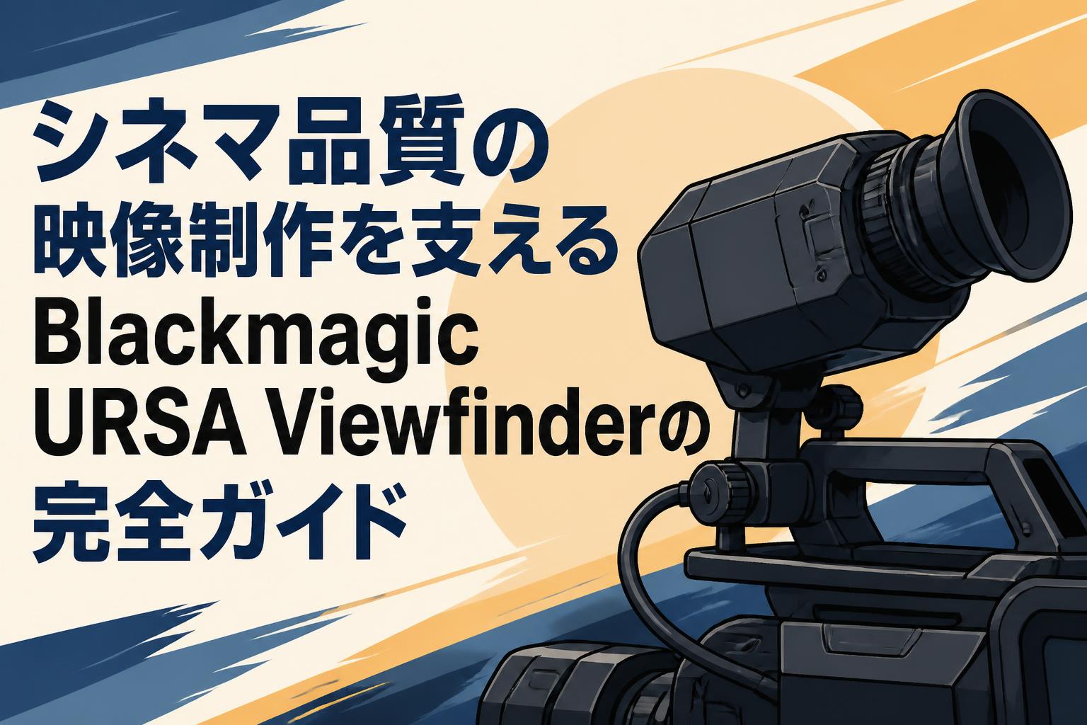 シネマ品質の映像制作を支えるBlackmagic URSA Viewfinderの完全ガイド