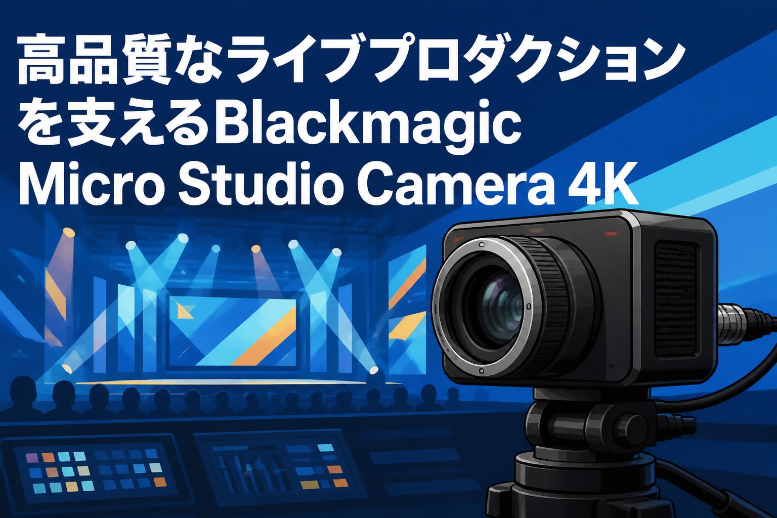 高品質なライブプロダクションを支えるBlackmagic Micro Studio Camera 4K