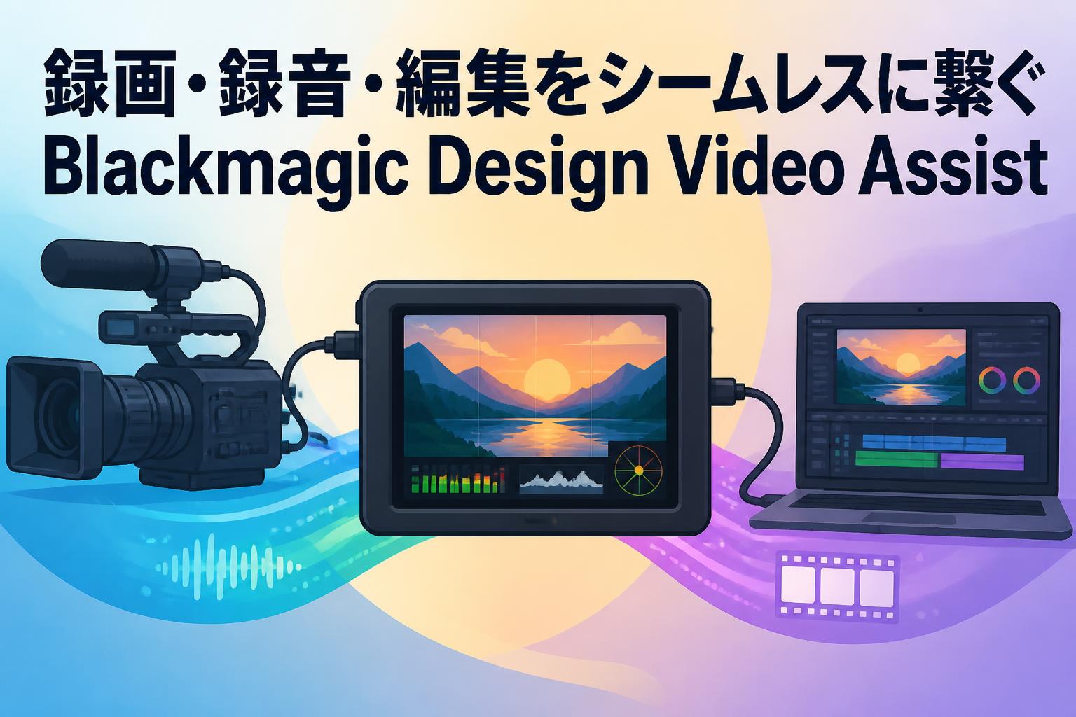 録画・録音・編集をシームレスに繋ぐBlackmagic Design Video Assist