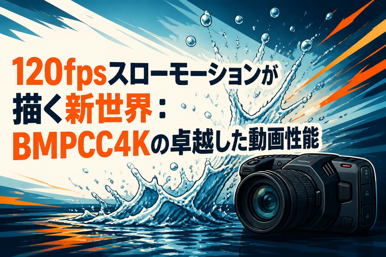 120fpsスローモーションが描く新世界：BMPCC4Kの卓越した動画性能