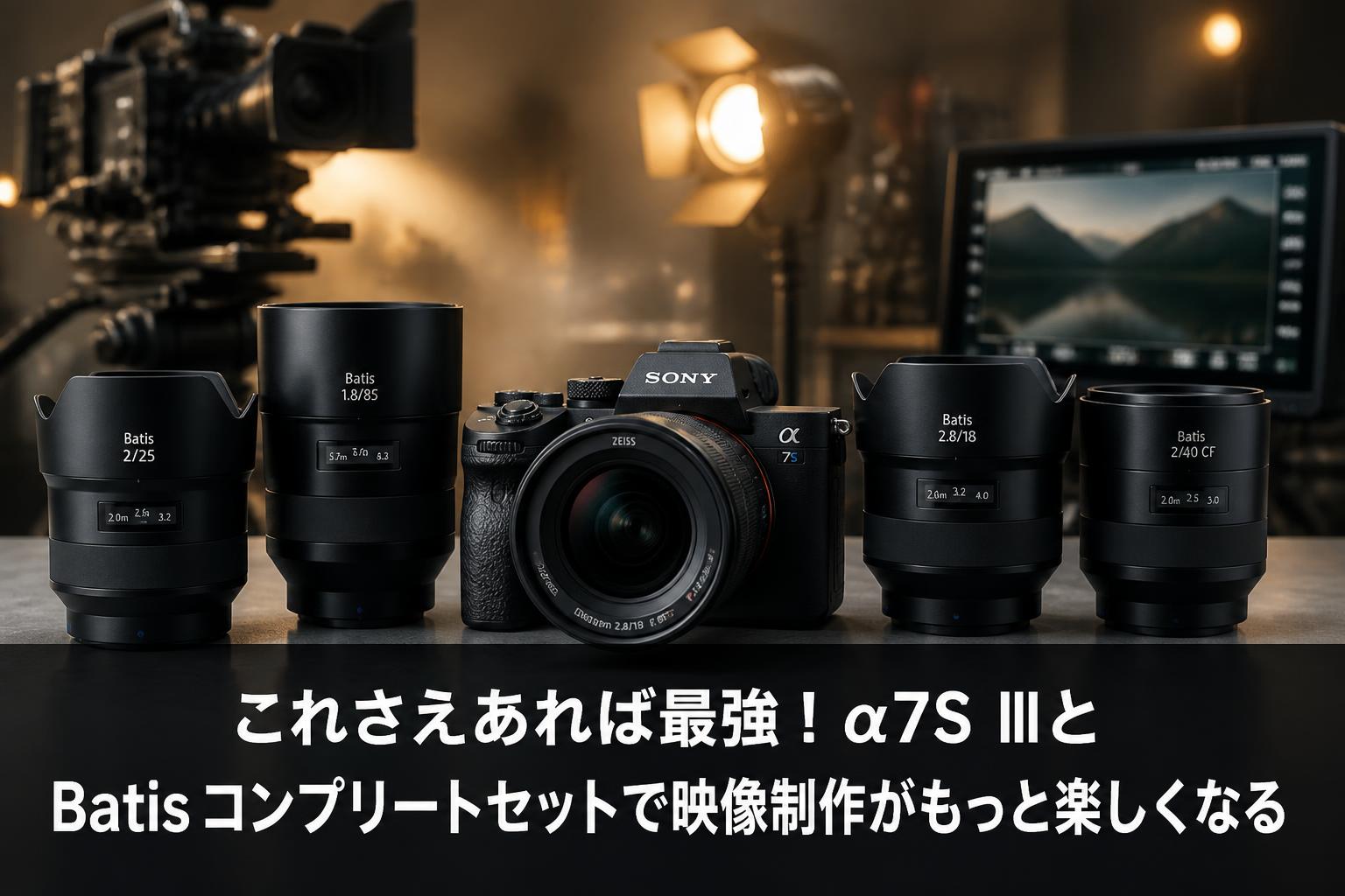 これさえあれば最強！α7S ⅢとBatisコンプリートセットで映像制作がもっと楽しくなる