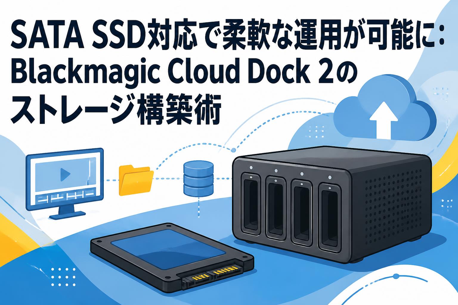 SATA SSD対応で柔軟な運用が可能に：Blackmagic Cloud Dock 2のストレージ構築術