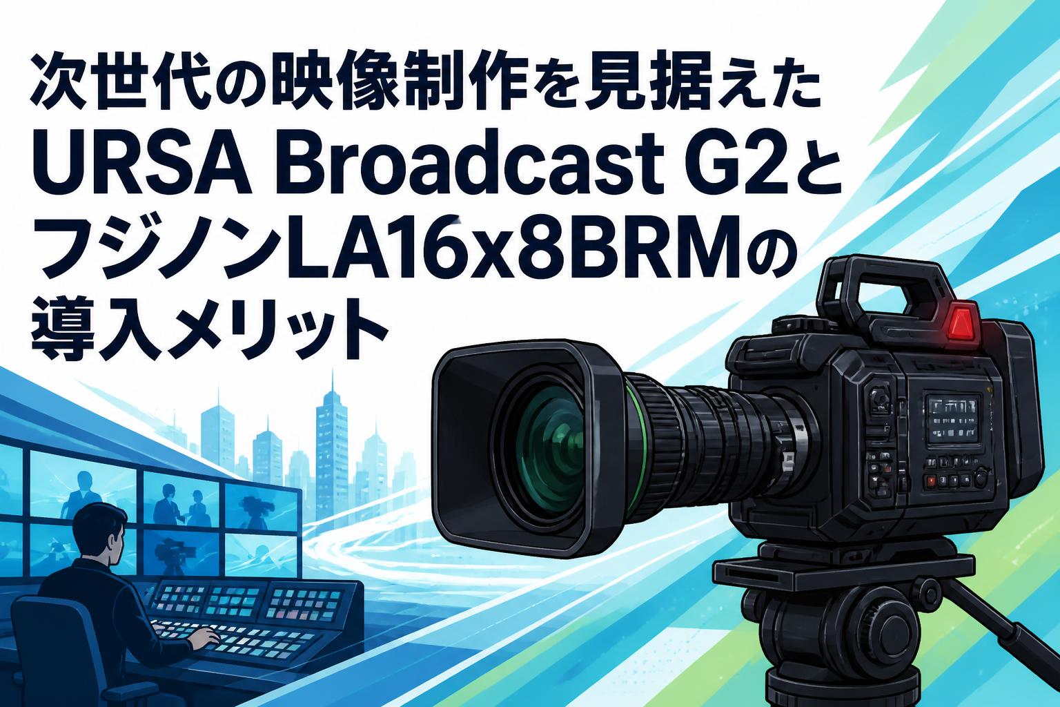 次世代の映像制作を見据えたURSA Broadcast G2とフジノンLA16x8BRMの導入メリット