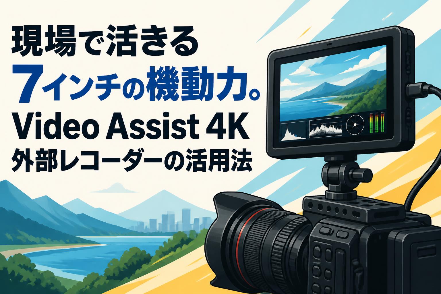 現場で活きる7インチの機動力。Video Assist 4K外部レコーダーの活用法