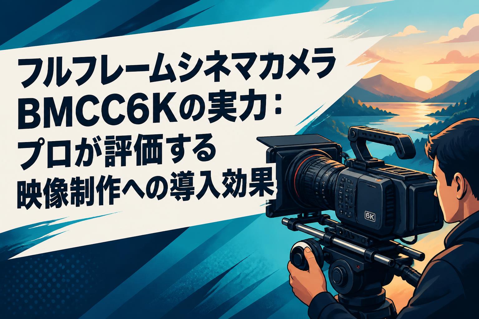 フルフレームシネマカメラBMCC6Kの実力：プロが評価する映像制作への導入効果