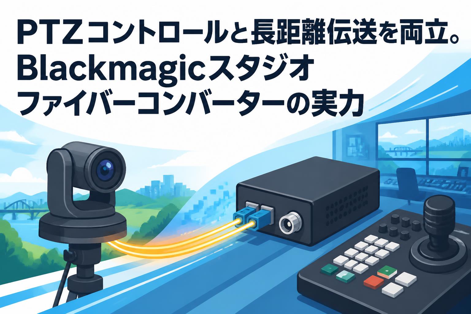 PTZコントロールと長距離伝送を両立。Blackmagicスタジオファイバーコンバーターの実力