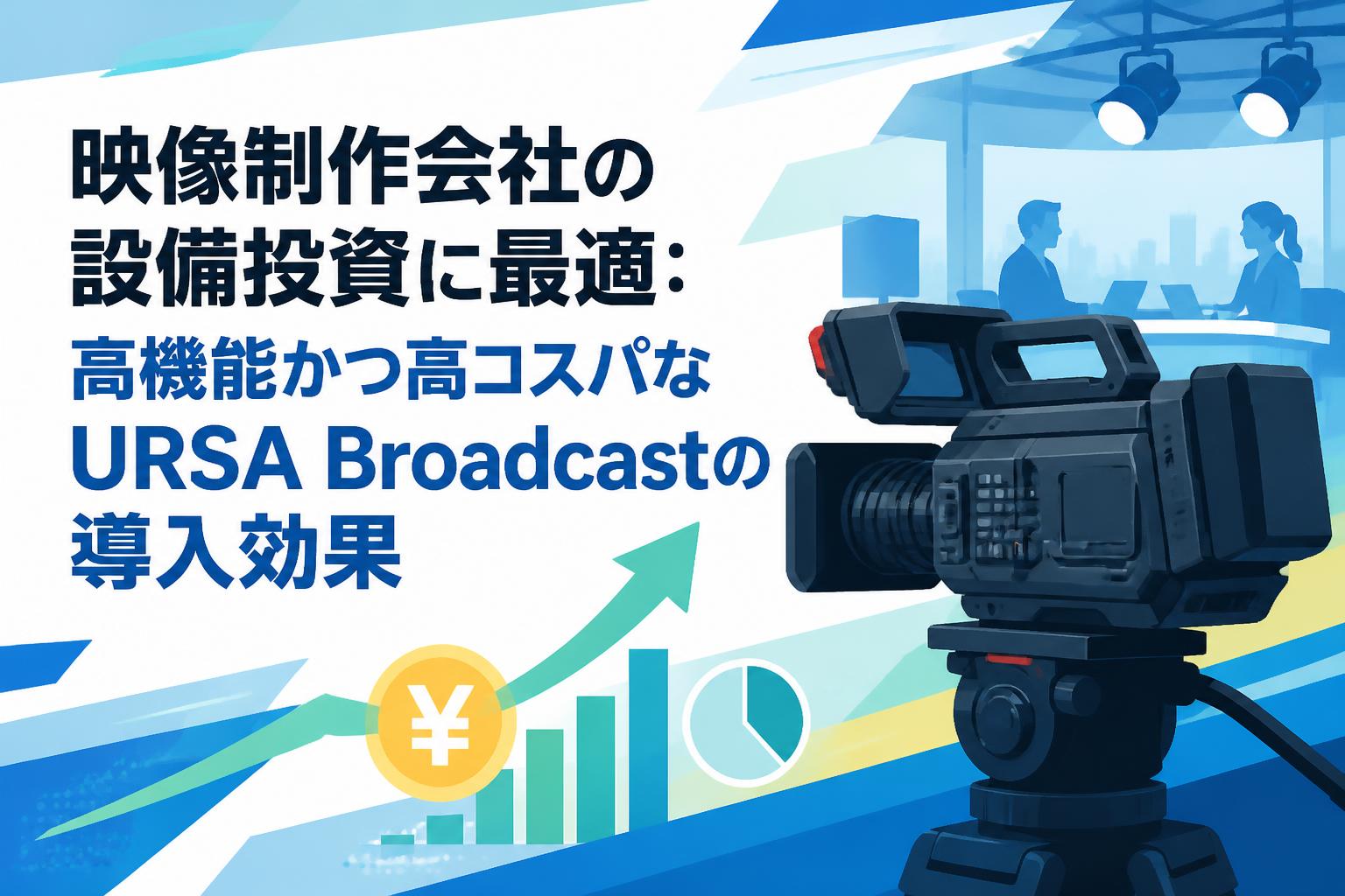 映像制作会社の設備投資に最適：高機能かつ高コスパなURSA Broadcastの導入効果