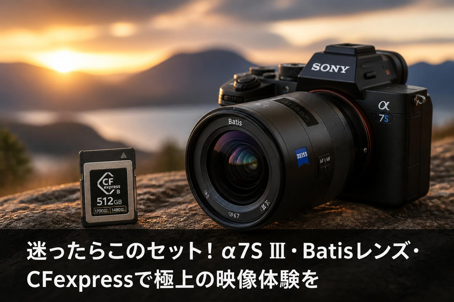 迷ったらこのセット！α7S Ⅲ・Batisレンズ・CFexpressで極上の映像体験を