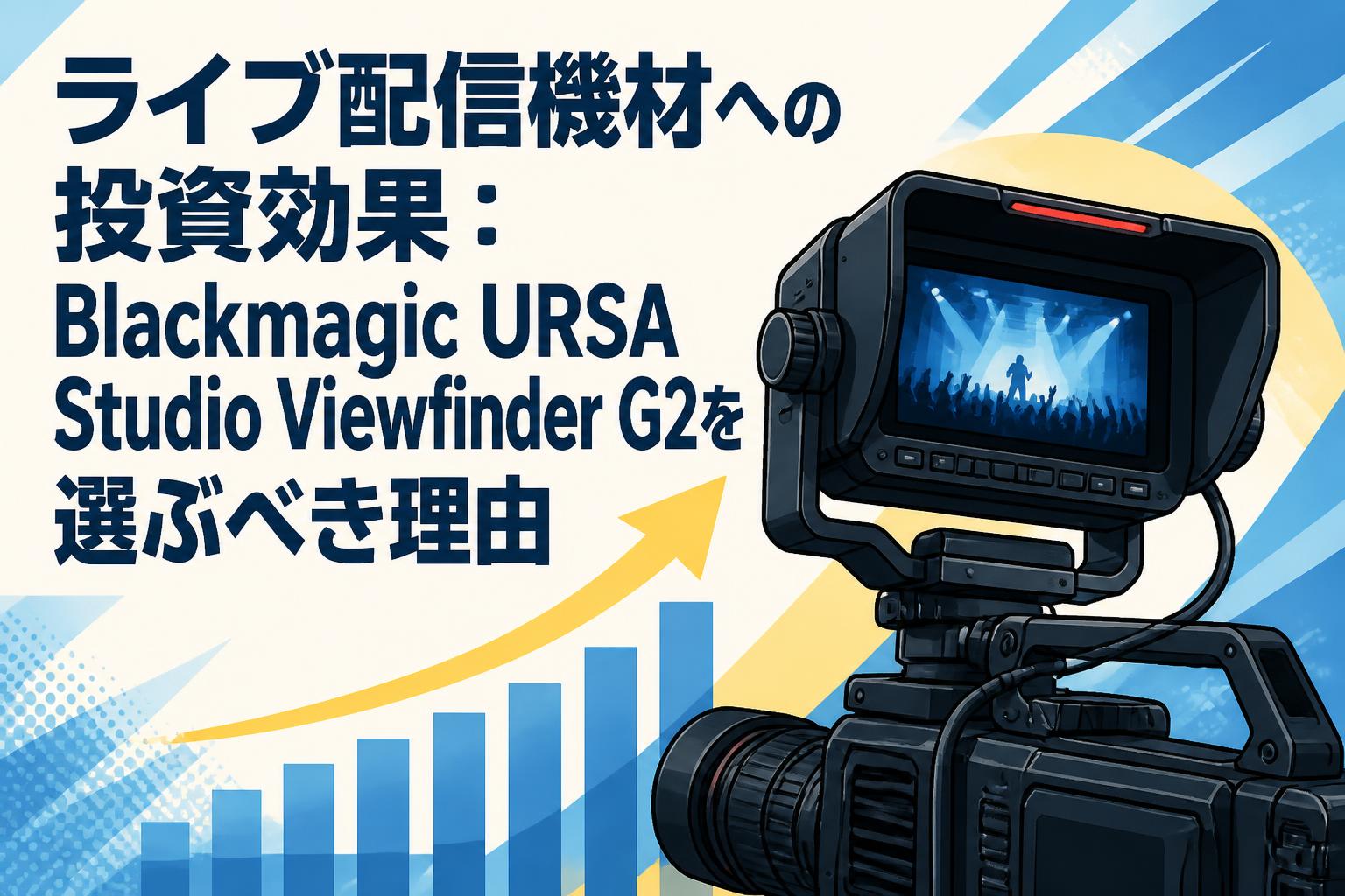 ライブ配信機材への投資効果：Blackmagic URSA Studio Viewfinder G2を選ぶべき理由