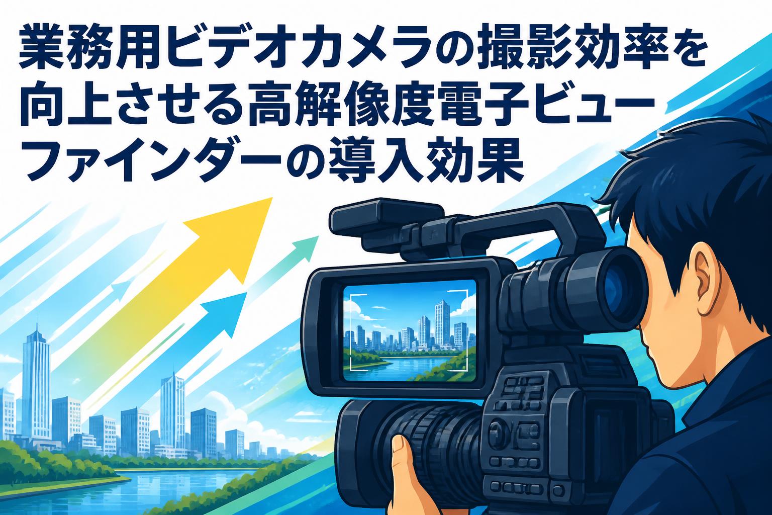 業務用ビデオカメラの撮影効率を向上させる高解像度電子ビューファインダーの導入効果
