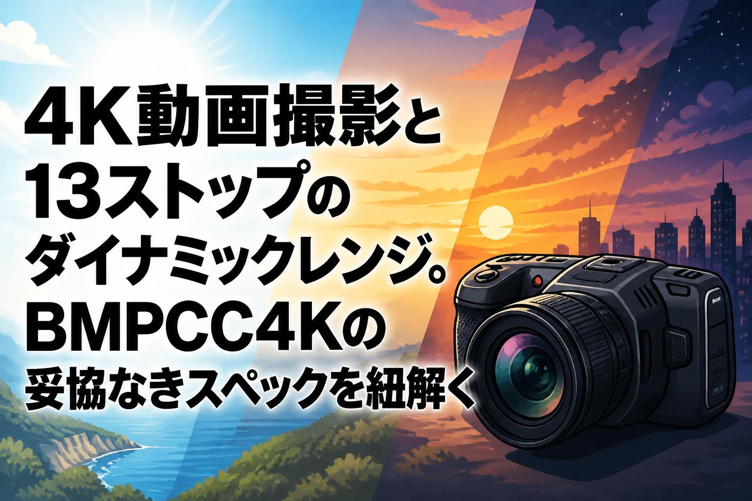 4K動画撮影と13ストップのダイナミックレンジ。BMPCC4Kの妥協なきスペックを紐解く