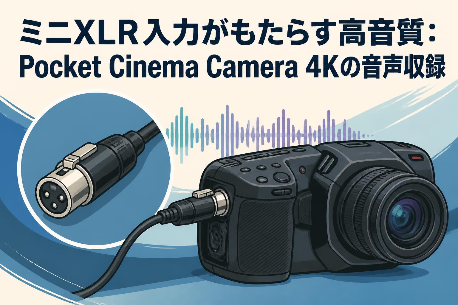 ミニXLR入力がもたらす高音質：Pocket Cinema Camera 4Kの音声収録