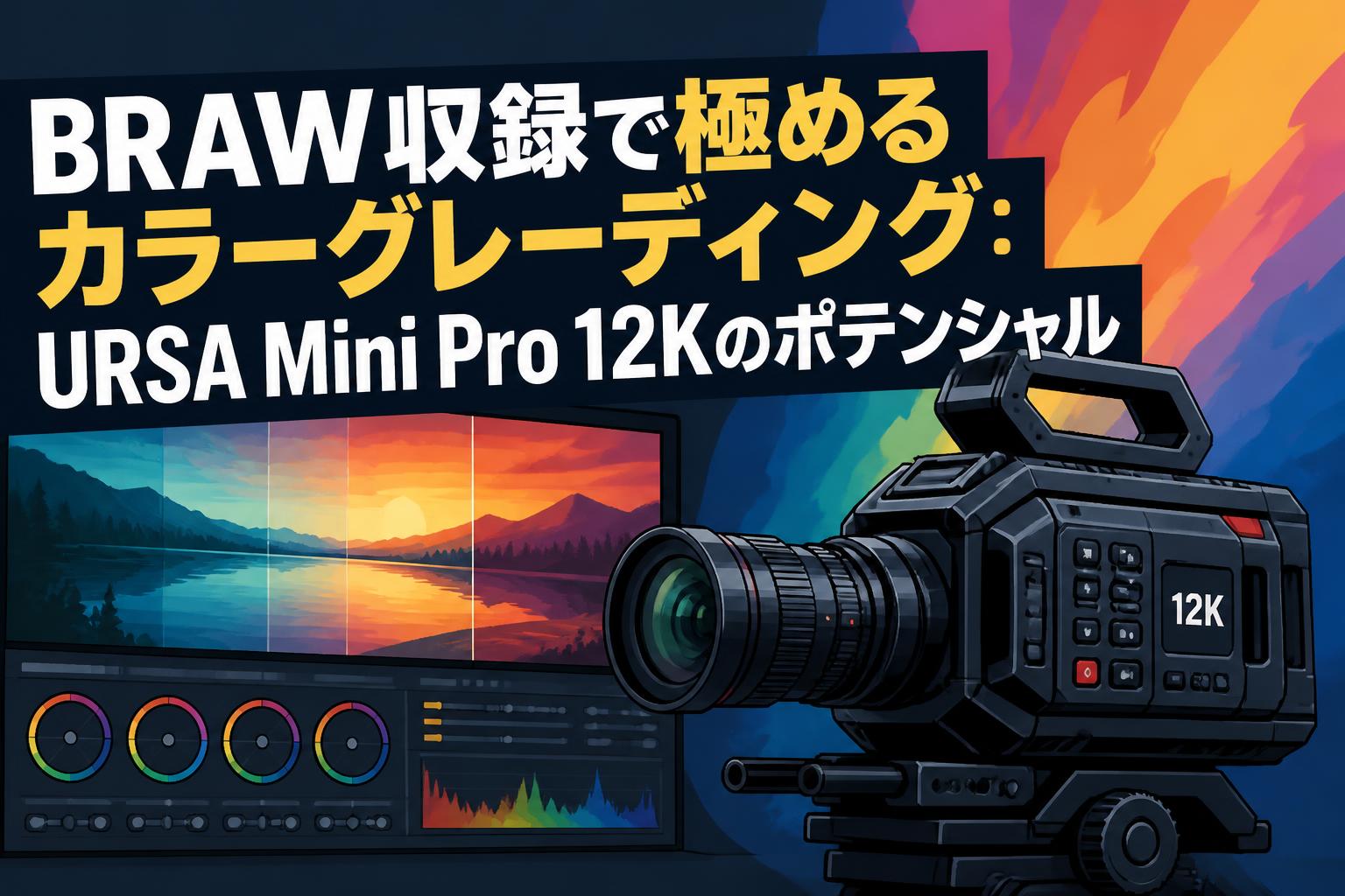 BRAW収録で極めるカラーグレーディング：URSA Mini Pro 12Kのポテンシャル