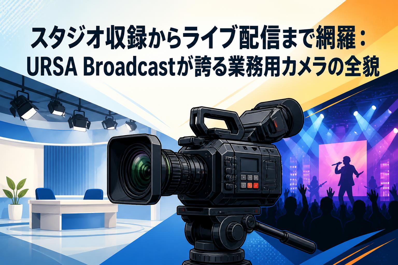 スタジオ収録からライブ配信まで網羅：URSA Broadcastが誇る業務用カメラの全貌