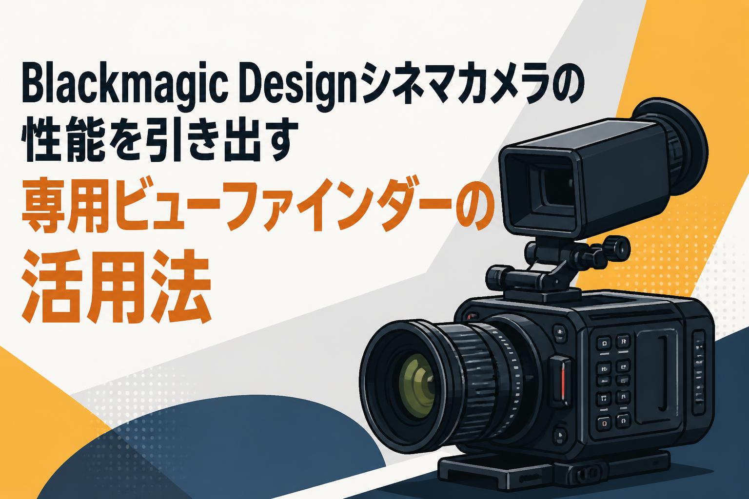 Blackmagic Designシネマカメラの性能を引き出す専用ビューファインダーの活用法