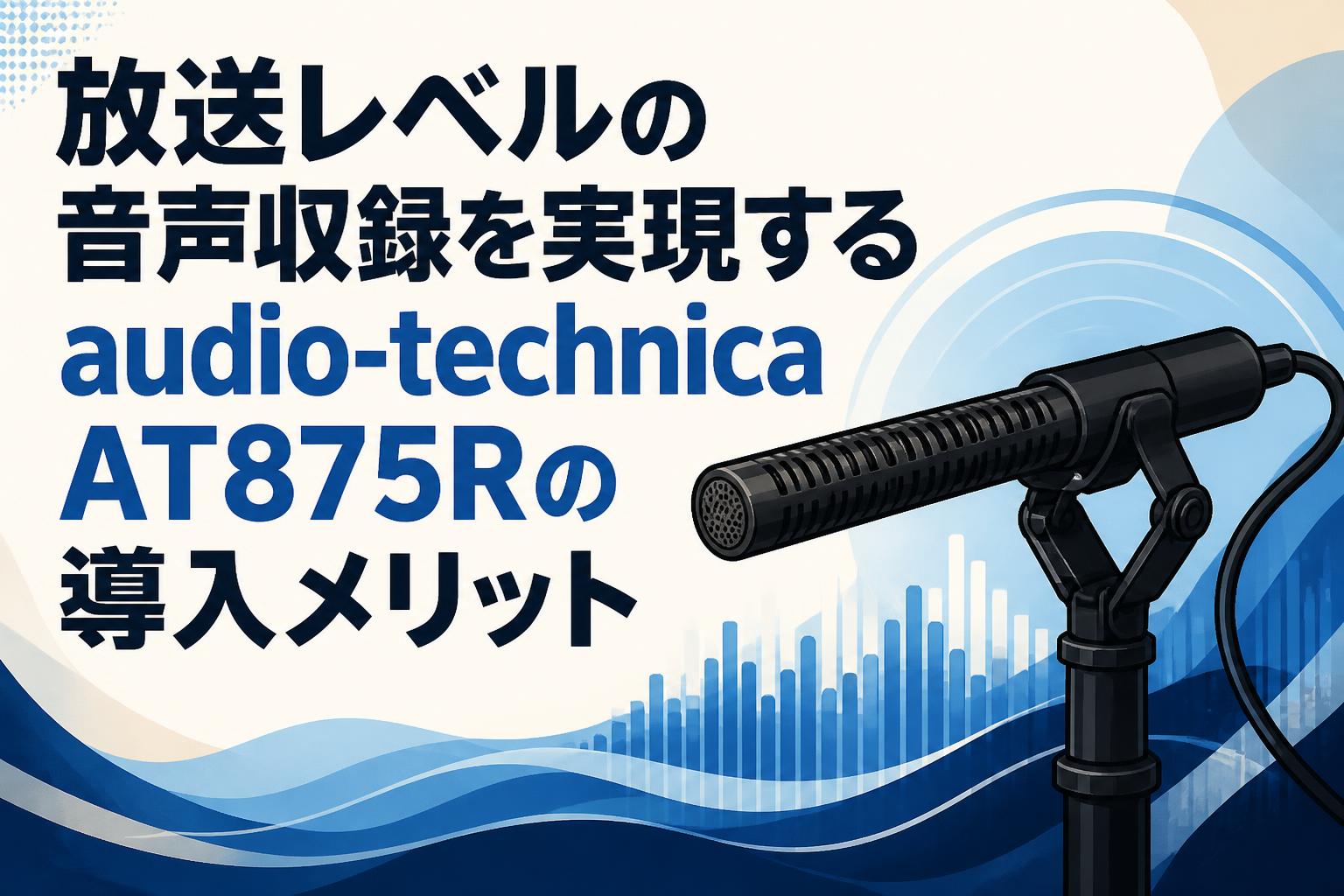 放送レベルの音声収録を実現するaudio-technica AT875Rの導入メリット