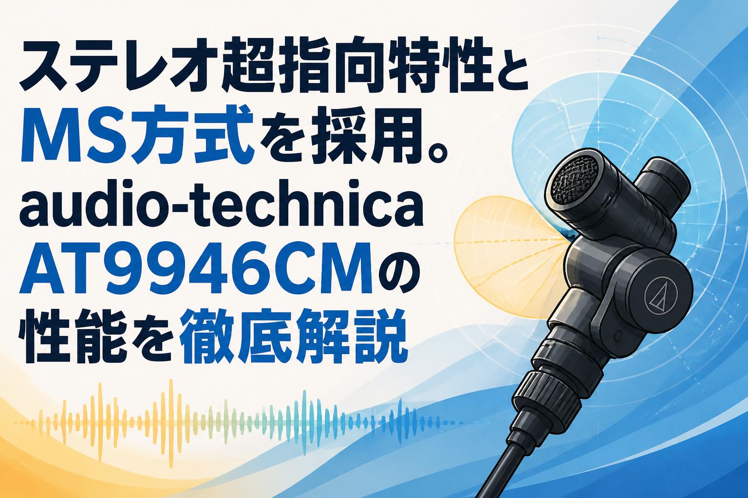 ステレオ超指向特性とMS方式を採用。audio-technica AT9946CMの性能を徹底解説