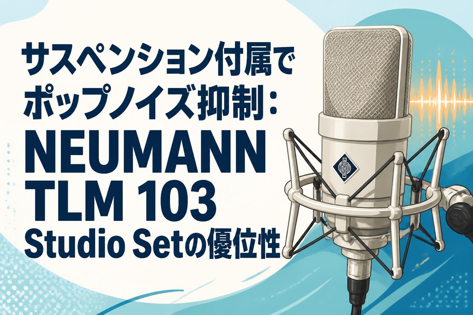 サスペンション付属でポップノイズ抑制：NEUMANN TLM 103 Studio Setの優位性