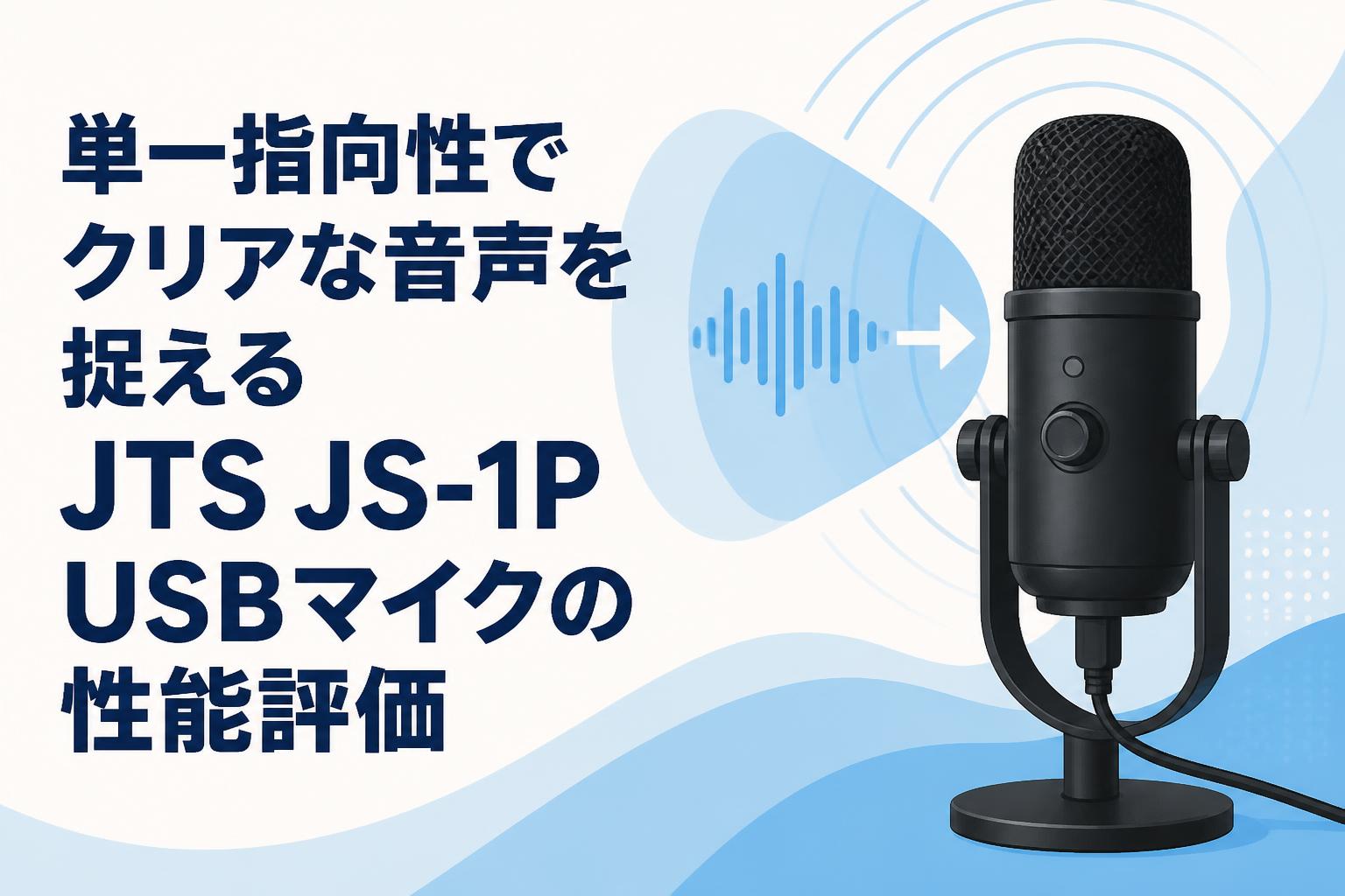 単一指向性でクリアな音声を捉えるJTS JS-1P USBマイクの性能評価