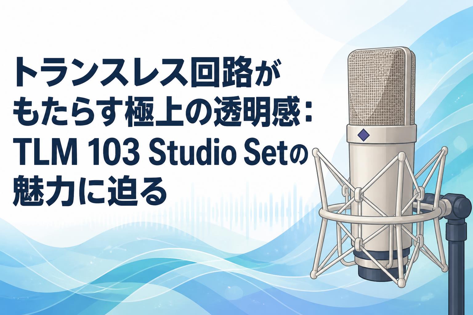 トランスレス回路がもたらす極上の透明感：TLM 103 Studio Setの魅力に迫る