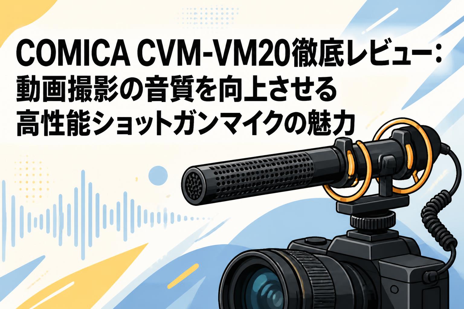COMICA CVM-VM20徹底レビュー：動画撮影の音質を向上させる高性能ショットガンマイクの魅力