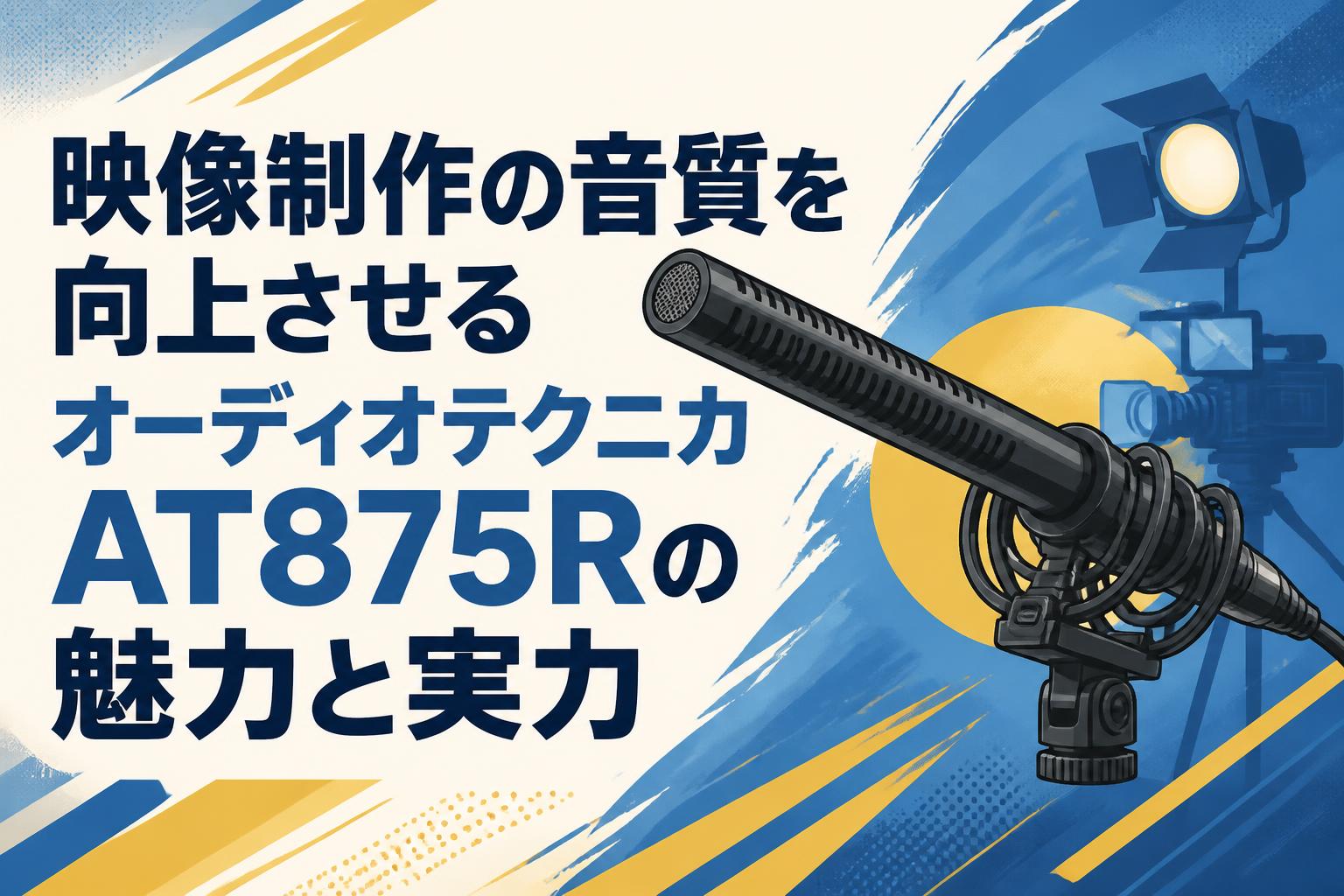 映像制作の音質を向上させるオーディオテクニカAT875Rの魅力と実力