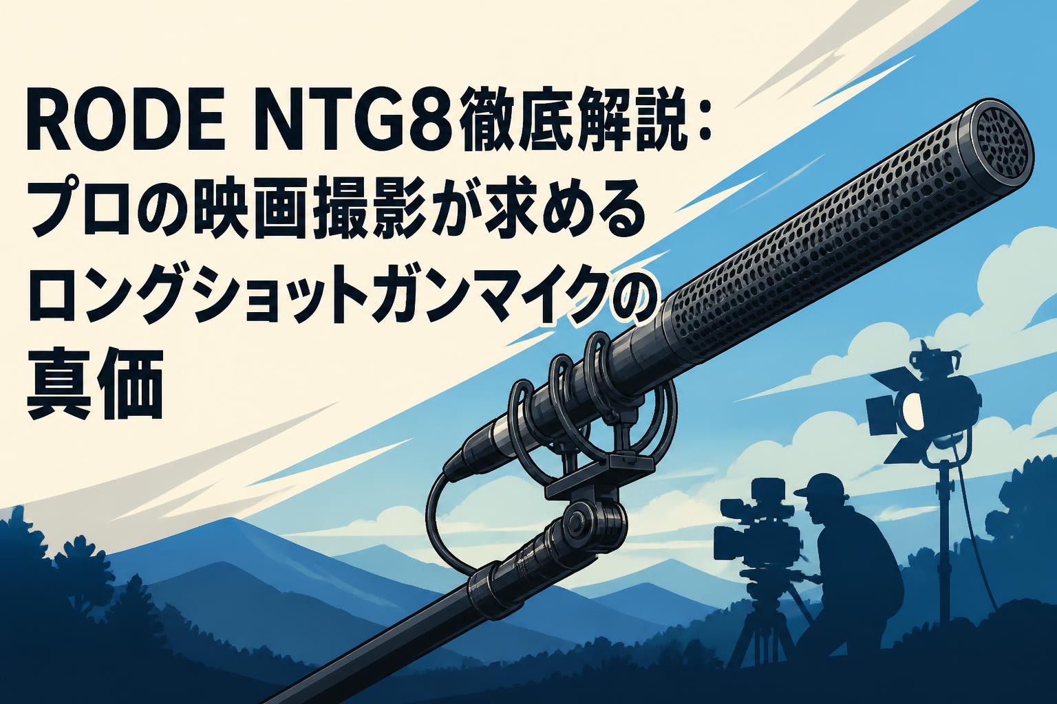 RODE NTG8徹底解説：プロの映画撮影が求めるロングショットガンマイクの真価