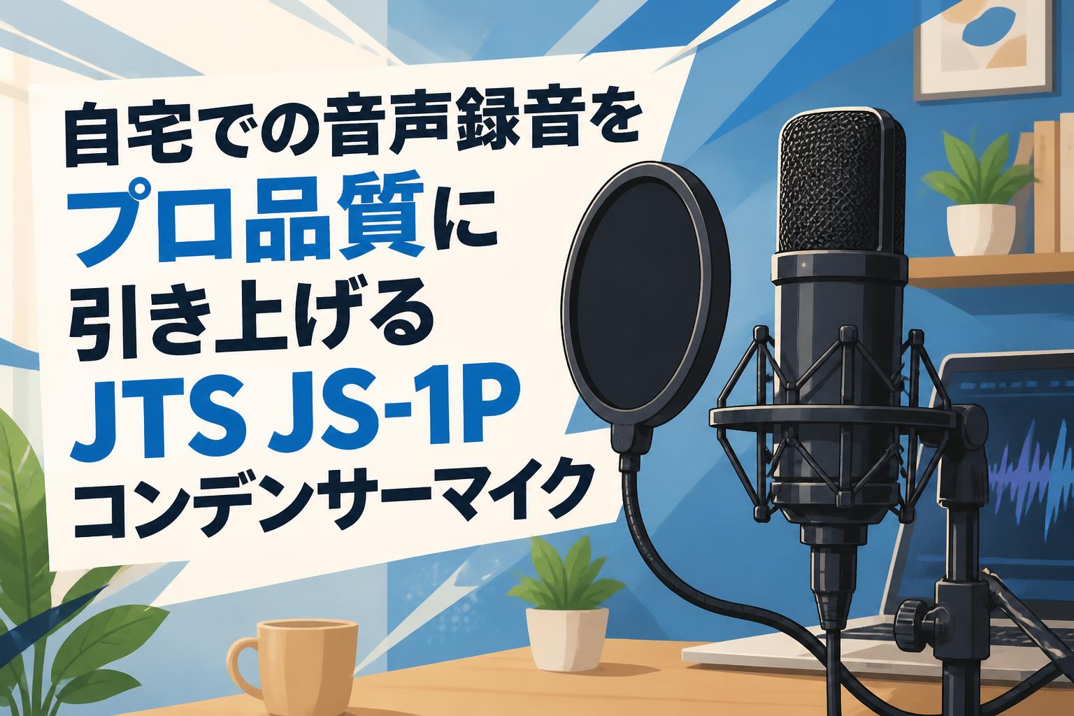 自宅での音声録音をプロ品質に引き上げるJTS JS-1Pコンデンサーマイク