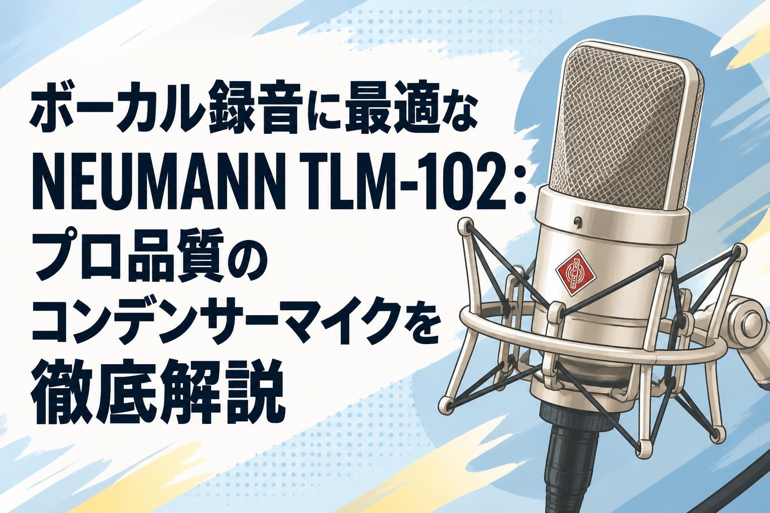 ボーカル録音に最適なNEUMANN TLM-102：プロ品質のコンデンサーマイクを徹底解説