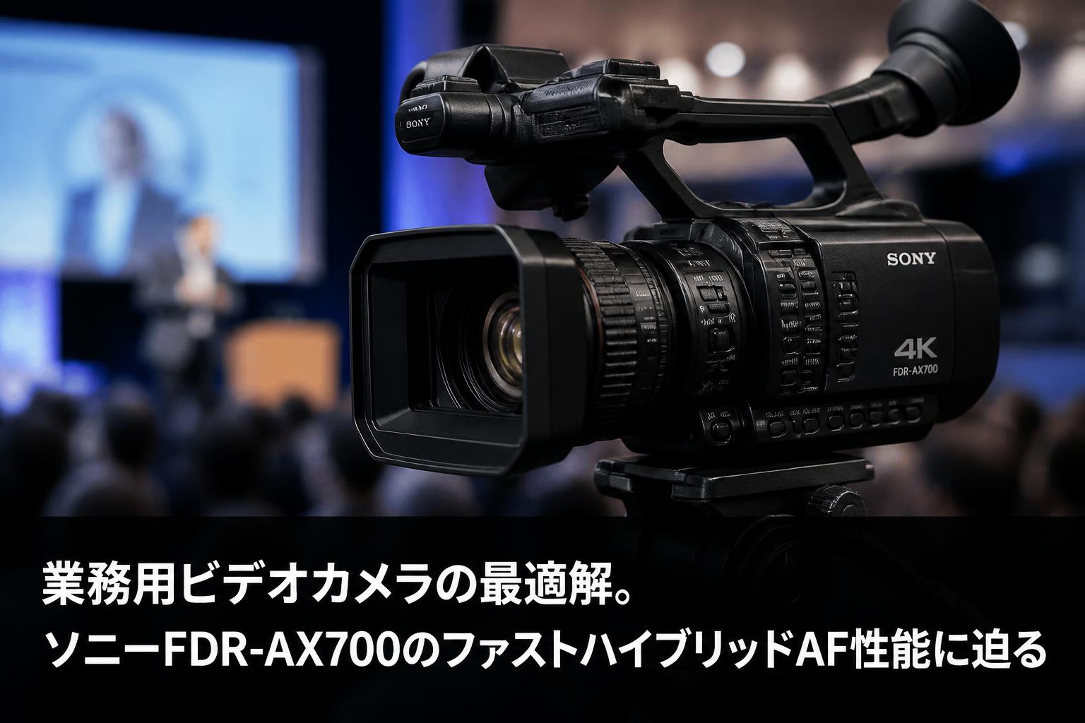 業務用ビデオカメラの最適解。ソニーFDR-AX700のファストハイブリッドAF性能に迫る