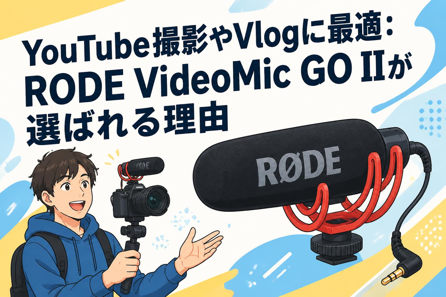 YouTube撮影やVlogに最適：RODE VideoMic GO IIが選ばれる理由