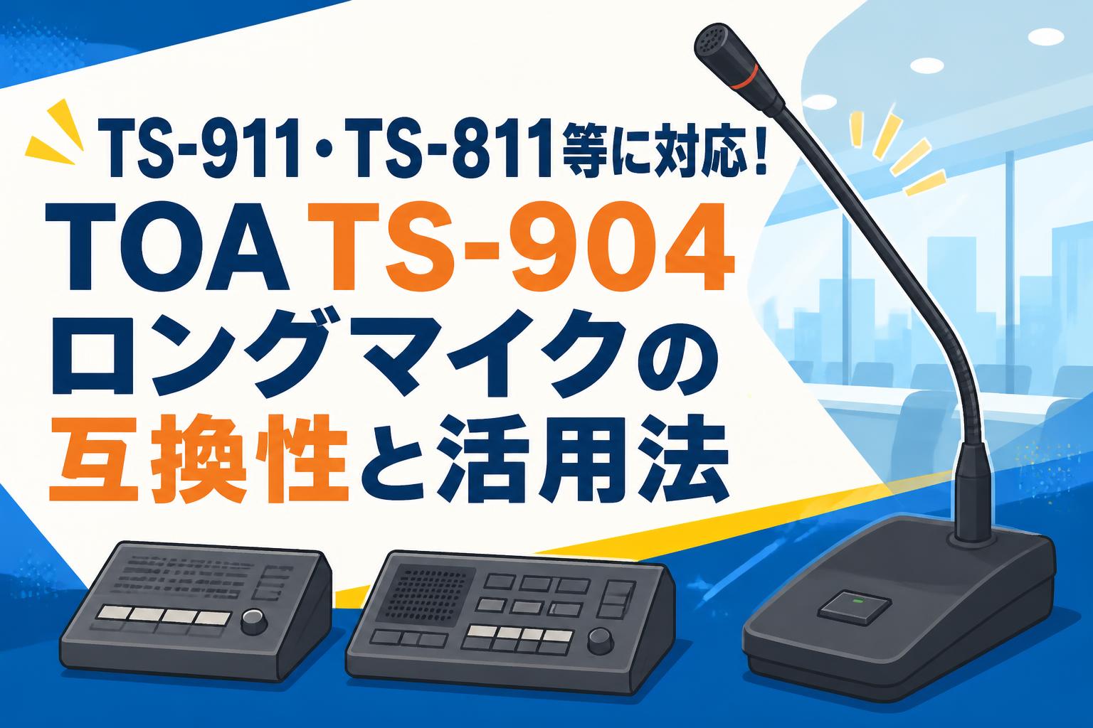 TS-911・TS-811等に対応！TOA TS-904ロングマイクの互換性と活用法