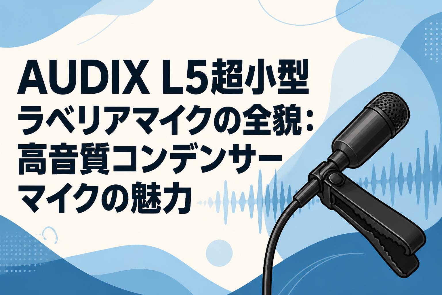 AUDIX L5超小型ラベリアマイクの全貌：高音質コンデンサーマイクの魅力
