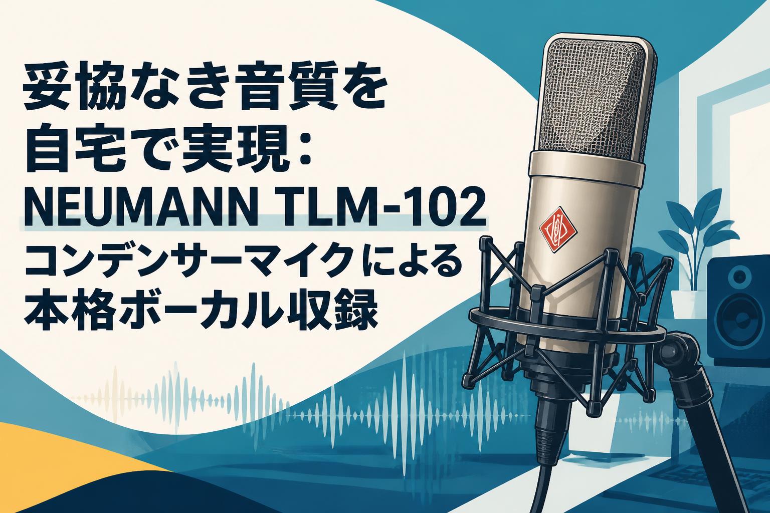 妥協なき音質を自宅で実現：NEUMANN TLM-102コンデンサーマイクによる本格ボーカル収録