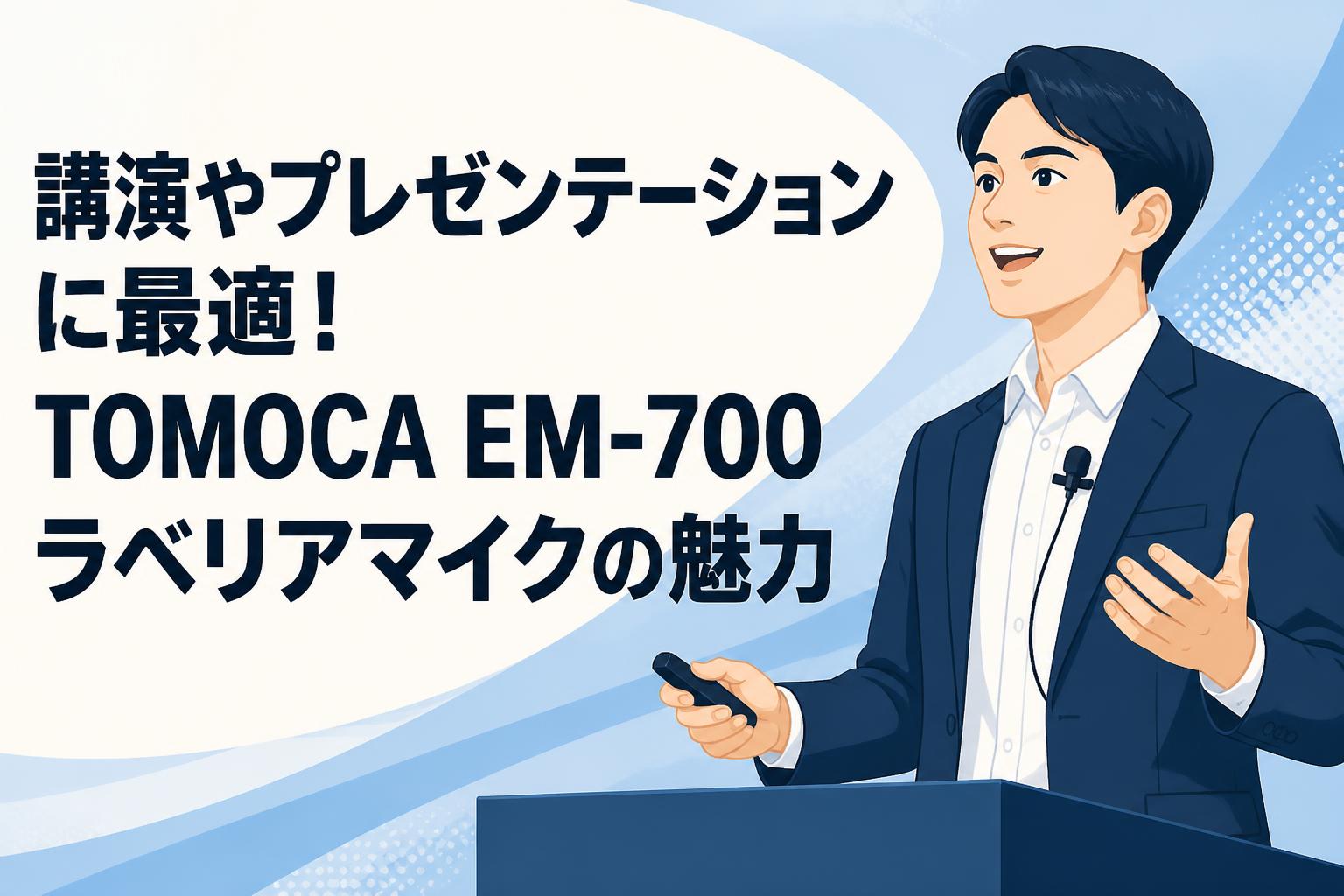 講演やプレゼンテーションに最適！TOMOCA EM-700ラベリアマイクの魅力
