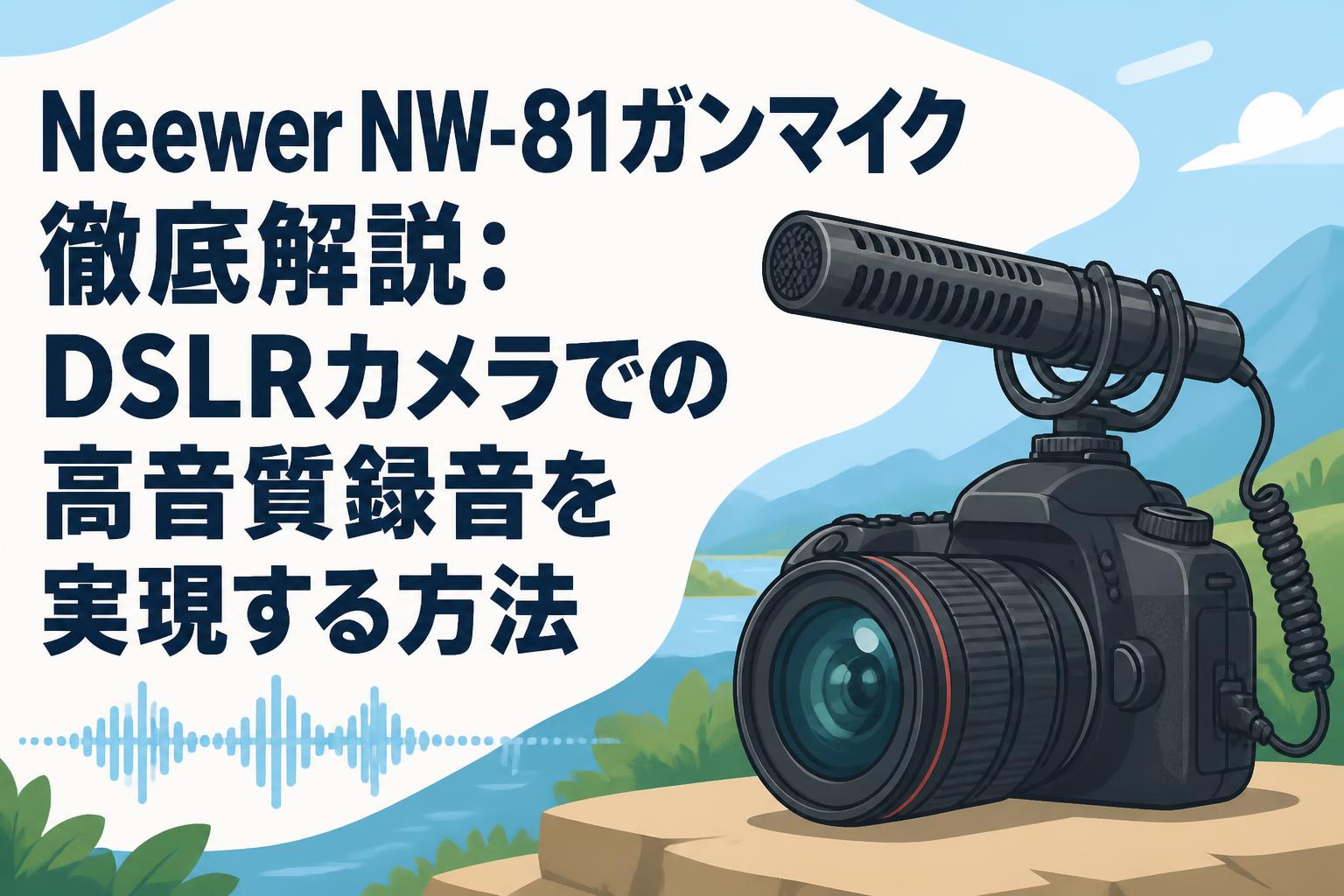 Neewer NW-81ガンマイク徹底解説：DSLRカメラでの高音質録音を実現する方法