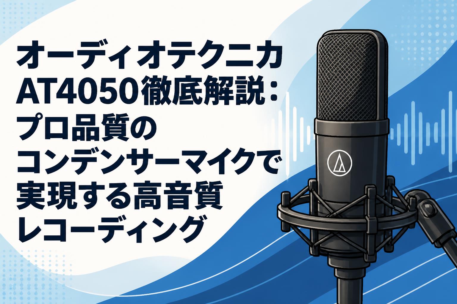 オーディオテクニカAT4050徹底解説：プロ品質のコンデンサーマイクで実現する高音質レコーディング
